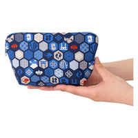 美研繊維 ポーチ オーガニックコットン 100% Mサイズ 和柄 六角 461409 1個（直送品）