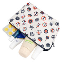 美研繊維 ポーチ オーガニックコットン 100% Mサイズ 和柄 祭 461410 1個（直送品）