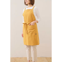 デュプリュス エプロン atelier Nuuit ウォッシュドコットン クロスエプロン マスタード 464578 1個（直送品）