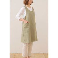 デュプリュス エプロン atelier Nuuit ウォッシュドコットン クロスオーバー ドライハーブ 464593 1個（直送品）