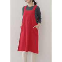 デュプリュス エプロン atelier Nuuit ワンピースエプロン レッド 464644 1個（直送品）
