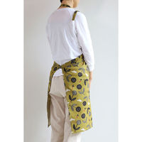 デュプリュス エプロン atelier Nuuit 綿麻プリントショートエプロン オリーブ 464689 1個（直送品）