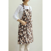 デュプリュス エプロン atelier Nuuit プリントショートエプロン ブラウン 464700 1個（直送品）