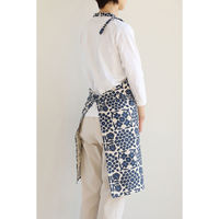 デュプリュス エプロン atelier Nuuit 綿麻プリントショートエプロン ネイビー 464703 1個（直送品）