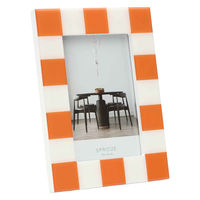ルークラン フォトフレーム アプリクス ポストカード バイカラー ホワイト×オレンジ 469471 1個（直送品）