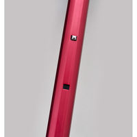 ケイ・ホスピア 杖 伸縮タイプ 愛杖 ポケットステッキ アルミ 収納袋付き レッド 474347 1個（直送品）