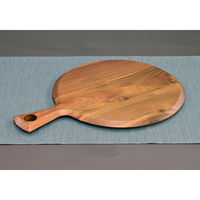 スワンソン商事 カッティングボード アカシア 丸 パドルボード M 奥行28cm 484301 1個（直送品）
