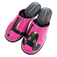 アセット スリッパ 外履きサンダル クロ 約23.5cm ピンク 485781 1個（直送品）