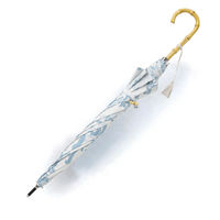 小川 日傘 河馬印本舗 長傘 晴雨兼用 手開き式 50cm 菊 486390 1個（直送品）