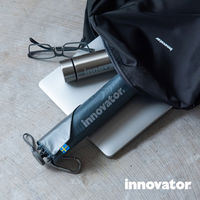 小川 折りたたみ傘 innovator スリム 晴雨兼用 手開き式 60cm ブラック 486442 1個（直送品）