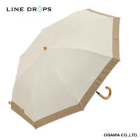 折りたたみ傘 centelleo 晴雨兼用 グログラン リボン パラソル 二段折りたたみ傘 手開き式 50cm オフホワイト 487368（直送品）