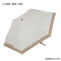 折りたたみ傘 centelleo 晴雨兼用 グログラン リボン パラソル 三段折りたたみ傘 手開き式 50cm オフホワイト 487373（直送品）