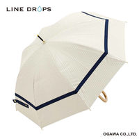 小川 長傘 centelleo 晴雨兼用 マリンパラソル 手開き式 50cm A 487378 1個（直送品）