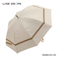 小川 長傘 centelleo 晴雨兼用 マリンパラソル 手開き式 50cm D 487381 1個（直送品）