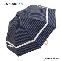 小川 長傘 centelleo 晴雨兼用 マリンパラソル 手開き式 50cm F 487383 1個（直送品）