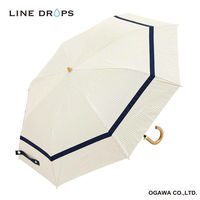 小川 折りたたみ傘 centelleo 晴雨兼用 マリンパラソル 二段折りたたみ傘 手開き式 50cm A 487389 1個（直送品）