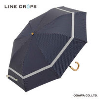 小川 折りたたみ傘 centelleo 晴雨兼用 マリンパラソル 二段折りたたみ傘 手開き式 50cm D 487392 1個（直送品）