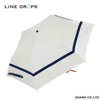 小川 折りたたみ傘 centelleo 晴雨兼用 マリンパラソル 三段折りたたみ傘 手開き式 50cm D 487401 1個（直送品）