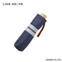 小川 折りたたみ傘 centelleo 晴雨兼用 マリンパラソル 三段折りたたみ傘 手開き式 50cm F 487403 1個（直送品）