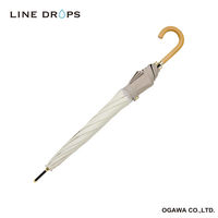 小川 長傘 centelleo 晴雨兼用 バイカラー パラソル レース 手開き式 50cm A 487427 1個（直送品）