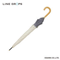 小川 長傘 centelleo 晴雨兼用 バイカラー パラソル レース 手開き式 50cm D 487430 1個（直送品）