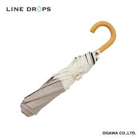 小川 折りたたみ傘 centelleo 晴雨兼用 バイカラー パラソル レース 二段折りたたみ傘 手開き式 50cm B 487432 1個（直送品）