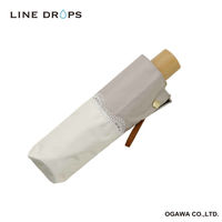 小川 折りたたみ傘 centelleo 晴雨兼用 バイカラー パラソル レース 手開き式 50cm A 487435 1個（直送品）