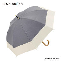 小川 長傘 centelleo 晴雨兼用 ダンガリー バイカラー パラソル 手開き式 50cm A 487439 1個（直送品）