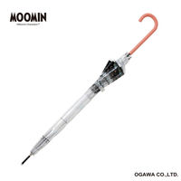 小川 長傘 雨傘 ムーミン クリア アンブレラ 59cm 手開き式 晴れの日 489448 1個（直送品）