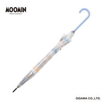 小川 長傘 雨傘 ムーミン クリア アンブレラ 59cm 手開き式 アート 489450 1個（直送品）