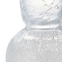 ホワイエ 花瓶 DGニキュガラス ガラス 直径9.5×高さ14.5cm クリアホワイト 427298 1個（直送品）