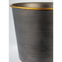 ホワイエ プランター MC円錐ポット 直径12×高さ9.5cm アイアン グレーゴールド 404063 1個（直送品）