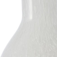 ホワイエ 花瓶 DGガラスアクビー ガラス 直径10×高さ16.5cm ホワイト 427293 1個（直送品）