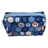 美研繊維 ポーチ オーガニックコットン 100% Sサイズ 和柄 六角 461401 1個（直送品）