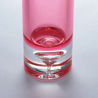 ホワイエ 花瓶 割れないガラス PVシリンダー 直径6×高さ25cm レッド 415692 1個（直送品）