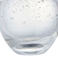 ホワイエ 花瓶 DGニキュガラス ガラス 直径9.5×高さ14.5cm クリア 427296 1個（直送品）