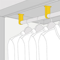 清水 Y型ブラケット ロングタイプ 32 通 クローム SH-PBY32-120T 1個（直送品）