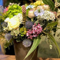 ホワイエ プランター MC円錐ポット 直径17×高さ17cm アイアン ブラック 404071 1個（直送品）