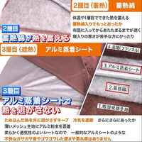 モリリン 吸湿発熱&蓄熱もこもこ寝具セット SD ブラウン S1136MV3 1セット