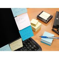 キューブ 75×75mm 4色 400枚入 パステルブルー、ホワイト、アールブルー、ウルトラブルー 5654-70（直送品）