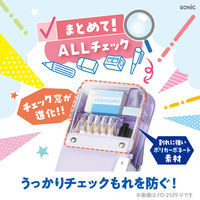 ソニック うかサポ えんぴつチェックα両面筆入 ロック付 ブラック FD-2529-D 1セット(1個×3)（直送品）