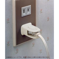 スマイルキッズ にぎりやすい安全プラグカバー AKN-08WH 1個（直送品）