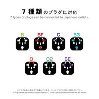 カシムラ 国内用マルチ変換プラグB/BF/B3/C/O/O2/SE→A NTI-578 1個（直送品）