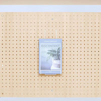 【軒先渡し】林製作所 収納付きハイテーブル用オプション マガジンラック 幅180×奥行83×高さ314mm ホワイト 1個（直送品）