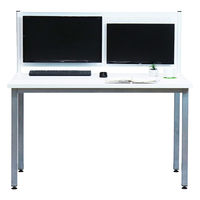 【軒先渡し】林製作所 モニター取り付け スチールデスクトップパネル 幅1200×奥行49×高さ513mm ブラック 1台（直送品）