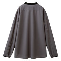SELERY 長袖ニットシャツ【ユニセックス】 4L グレー 63619-4L 1枚（直送品）