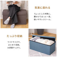 武田コーポレーション コンパクト収納スツール ワイド E3-CS60GY 1箱(6個入)（直送品）