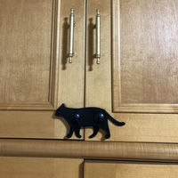 旭電機化成 防災用品 ねこの安心扉ロック ブラック ABA-40BK 1個（直送品）