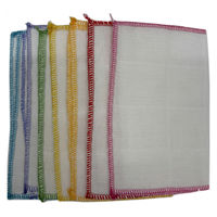 手にやさしい綿ガーゼふきん 食器・テーブル拭き 7色入 1パック（7枚入）オカザキ