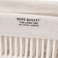 ロープカトラリーケース スクエア アイボリー LAKOLE/ラコレ